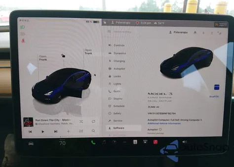 2022 Tesla Model 3 Long Range Dual Motor All-Wheel Drive z USA, uszkodzony, nr VIN 5YJ3E1EB6NF182794